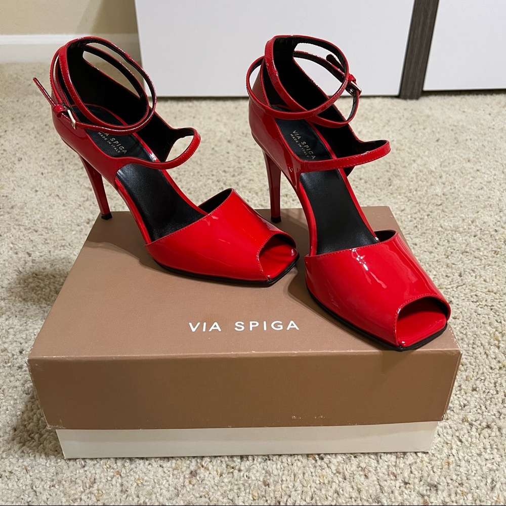 VIA SPIGA red patent leather high heels 👠 size: 9